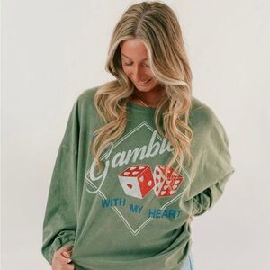 Daydreamer Don’t Gamble With My Heart One Size Long Sleeve